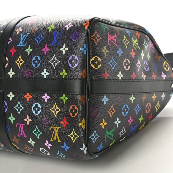 Louis Vuitton Murakami Keepall bag 50 Multicolor Monogram Carry-On LV x TM - Picture 9 of 15